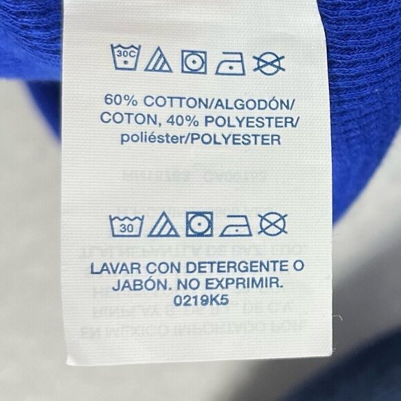 Polo Ralph Lauren Sleepshirt Men's L Blue Navy Colorblock Thermal Waffle Knit - Picture 12 of 13